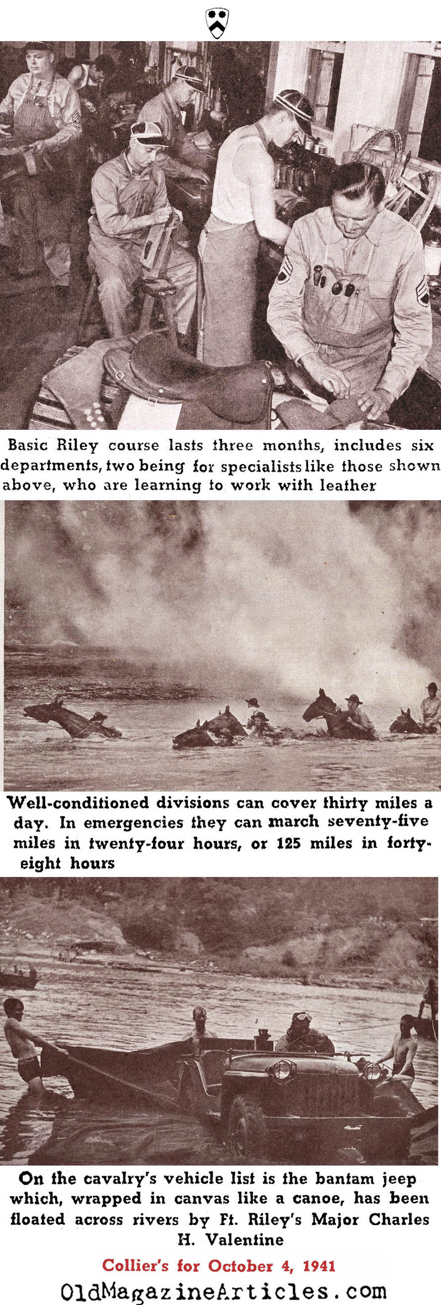 Optimistic Plans Regarding the Use of Cavalry (Collier's 1941 & The Alertmen, 1943)